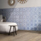 Porcelanato Decorado Avorio 20X20Cm Piso Pared GAMAS DE AZUL