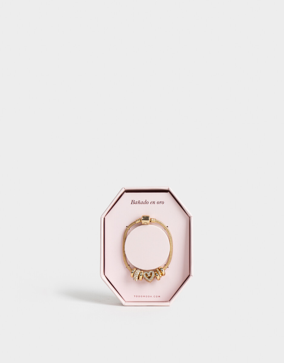 Pulsera Flexible Bañada En Oro 