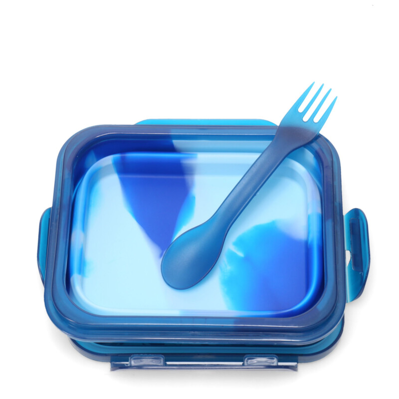 Lanchera Footy Plegable Pelotas Azul - Celeste - Blanco