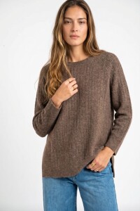 Sweater Texturado Marrón