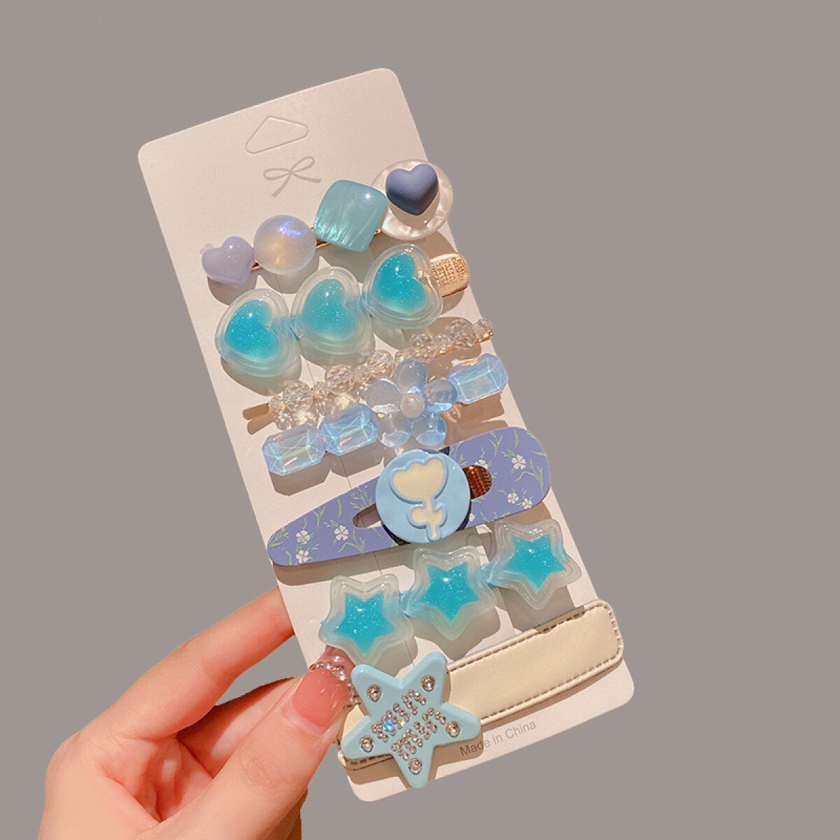 Broche Infantil Con Diseño - Azul 