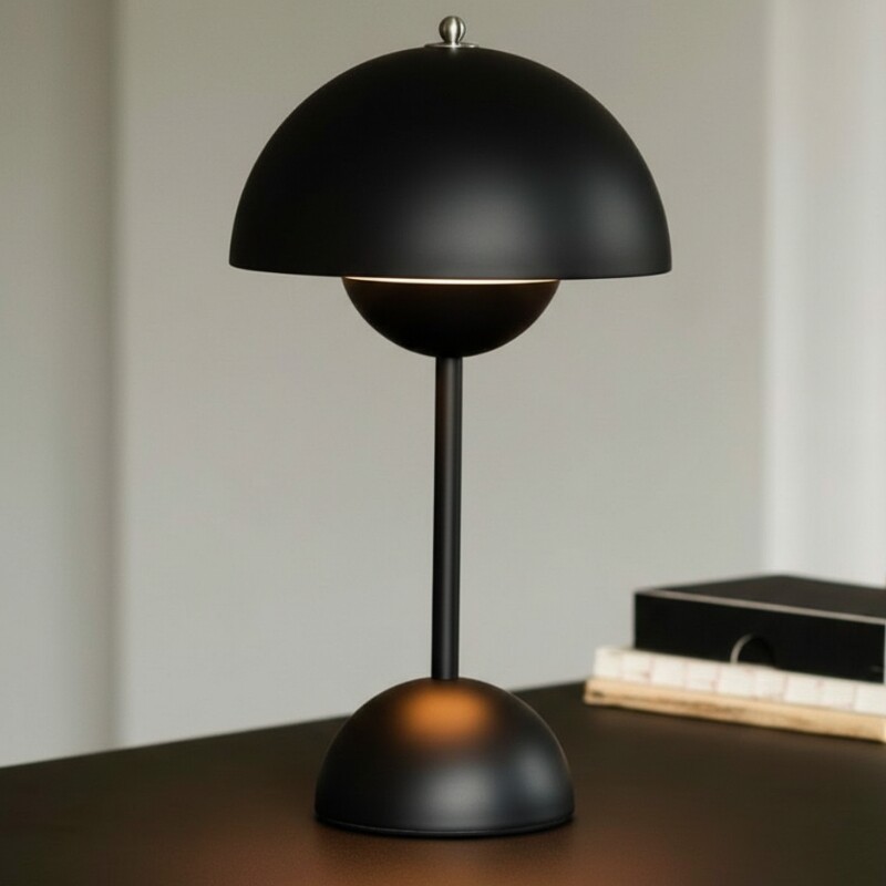 LAMPARA DE MESA RECARGABLE KERS Lampara De Mesa Recargable Kers Negra