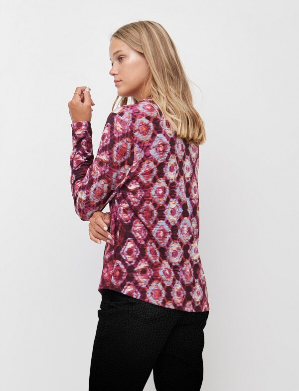 Blusa Printed BORDEAUX/MULTI