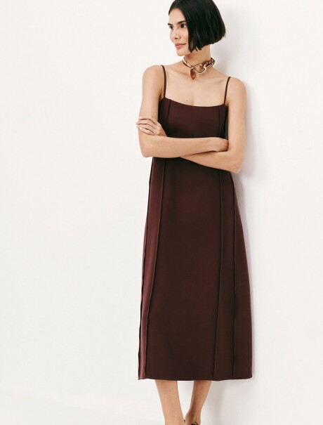 VESTIDOS LARGO SIN MANGAS ROJO