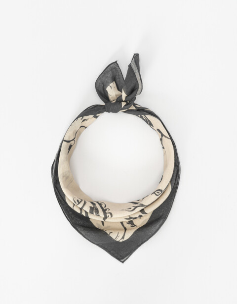 Pañuelos Raso Estampados Varios: Animal Print/Rayado/Flores Pañuelo Estampado - Combinacion Bicolor