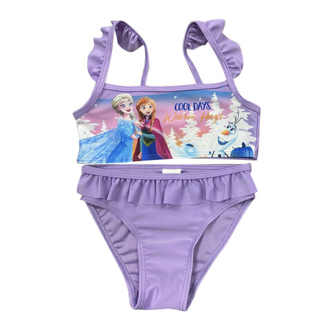 Malla Infantil Bikini 2 Piezas Frozen Talle 4/10 VIOLETA