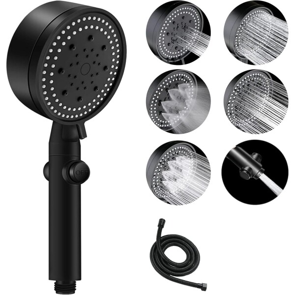 Duchero Lluvero Teléfono Ducha Baño 5 Modos Alta Presión Set Duchero Lluvero Teléfono Ducha Baño 5 Modos Alta Presión Set