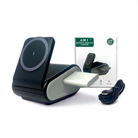 ACCESORIO INTERIOR - CARGADOR MAGNETICO TELEFONO CELULAR 4 EN 1 - ACCESORIO INTERIOR - CARGADOR MAGNETICO TELEFONO CELULAR 4 EN 1 -