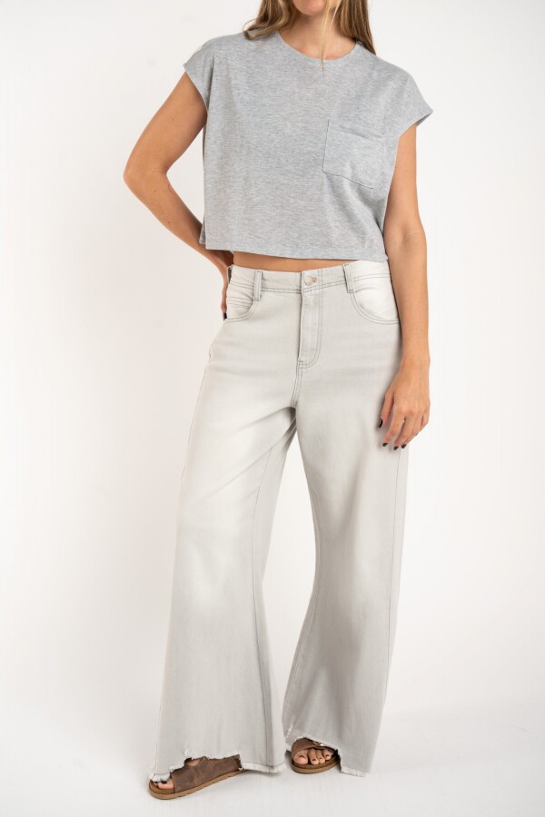 Remera Algodón Gris