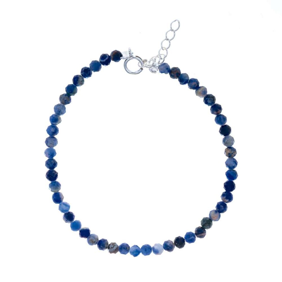 Pulsera De Piedra Naturales - Plata 925 