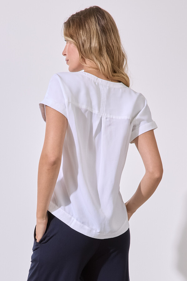 Blusa Saten BLANCO