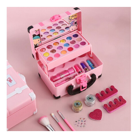 3x2 Set de maquillaje valija dos pisos para niñas 3x2 Set De Maquillaje Valija Dos Pisos Para Niñas