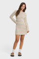 VESTIDO RAYE LS MINI DRS G-gris