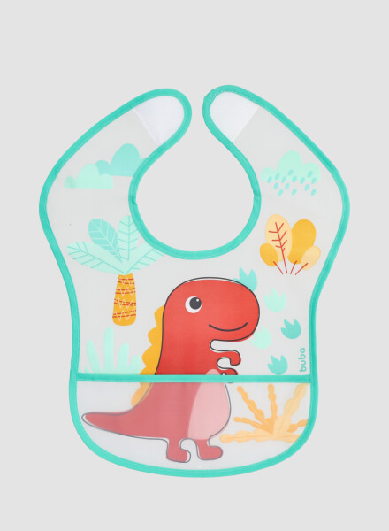 Babero impermiable dinosaurio Turquesa