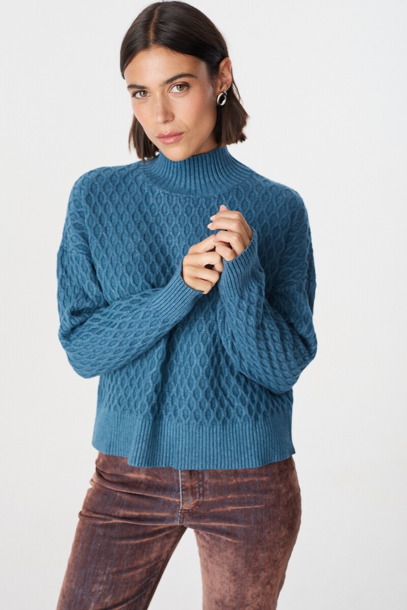 Sweater Panal Azul
