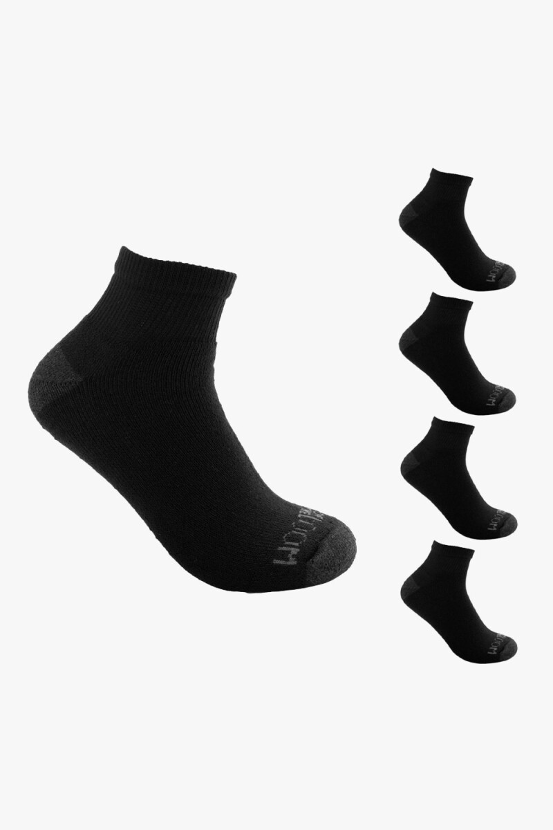 Pack x5 Medias afelpadas caña corta para caballero - Negro 
