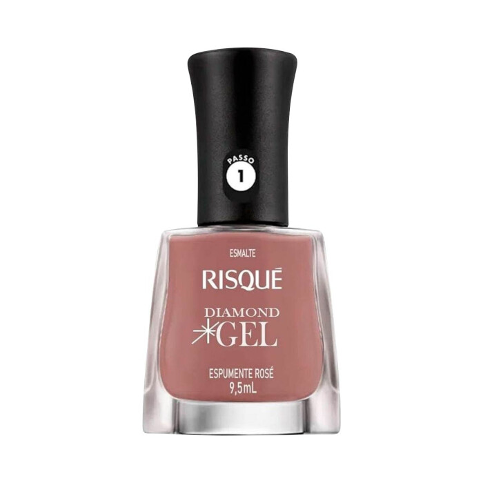 RISQUE ESMALTE UÑAS DIAMOND ROSE X 9.5ML única