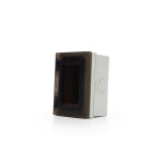 Caja exterior de 3 mód tapa estanca IP55 gris Sica ELE07579