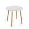 MESA DE COMEDOR EAMES REDONDA 80CM Mesa Eames Blanca Redonda Madera Ø80cm