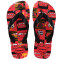 Sandalias Infantiles Havaianas Kids Cars Rojo Rubí - Negro