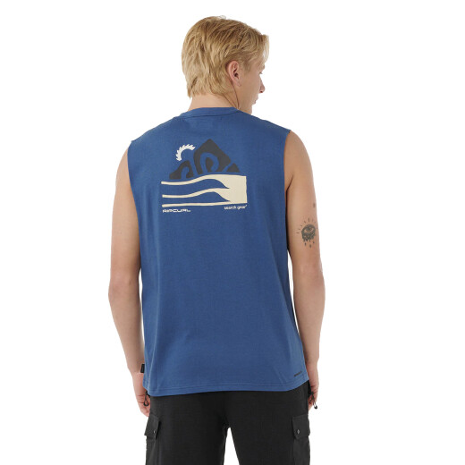 Musculosa Rip Curl Vaporcool Search Range - Azul Musculosa Rip Curl Vaporcool Search Range - Azul
