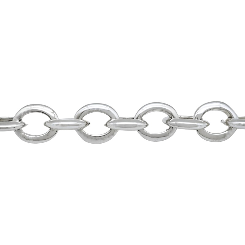 Pulsera Eslabón Oval-Plata 925 inflada-Sin piedra-PU3038 sinpiedra