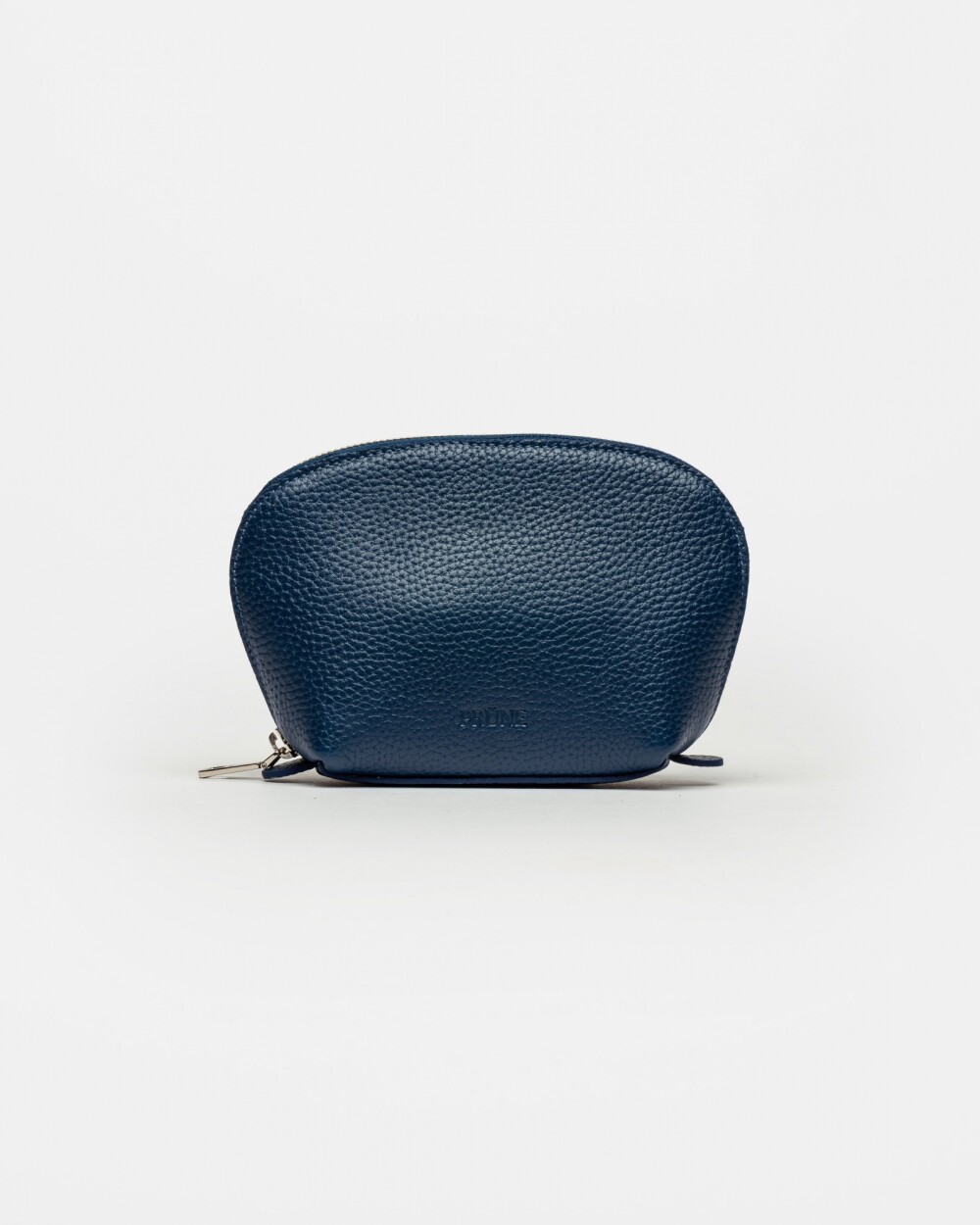 Porta Cosméticos Sun En Cuero Graneado Azul