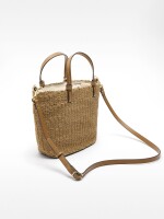 Bolso Tote De Efecto Rafia natural