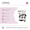Cerradura Puerta Interior Metal Con 3 Llaves Lumax Negro