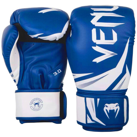 Guantes De Boxeo Venum Elite Profesionales Azul/Blanco