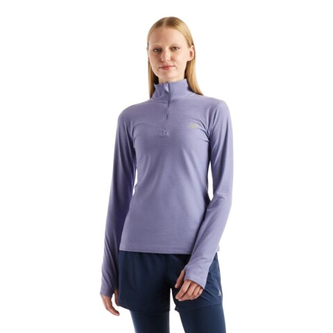 REMERA 1/2 CIERRE XS-L VIOLET SMO