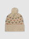Gorro Con Intarsia Y Pompon Arena