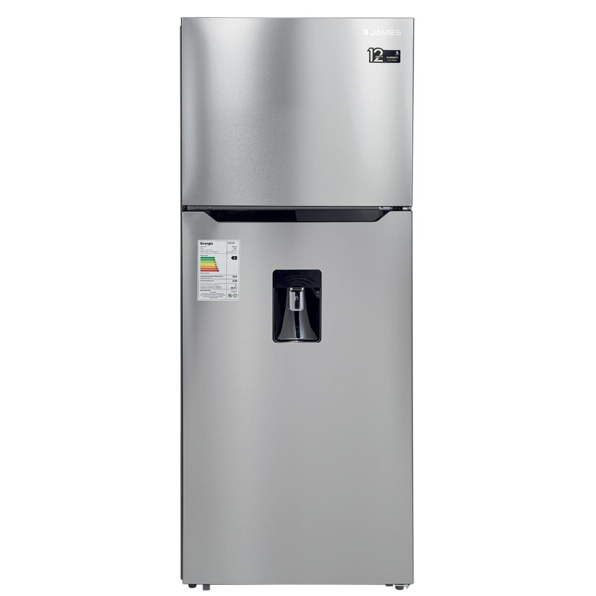 Heladera James 448 L. Frío Seco Gris Clase A 