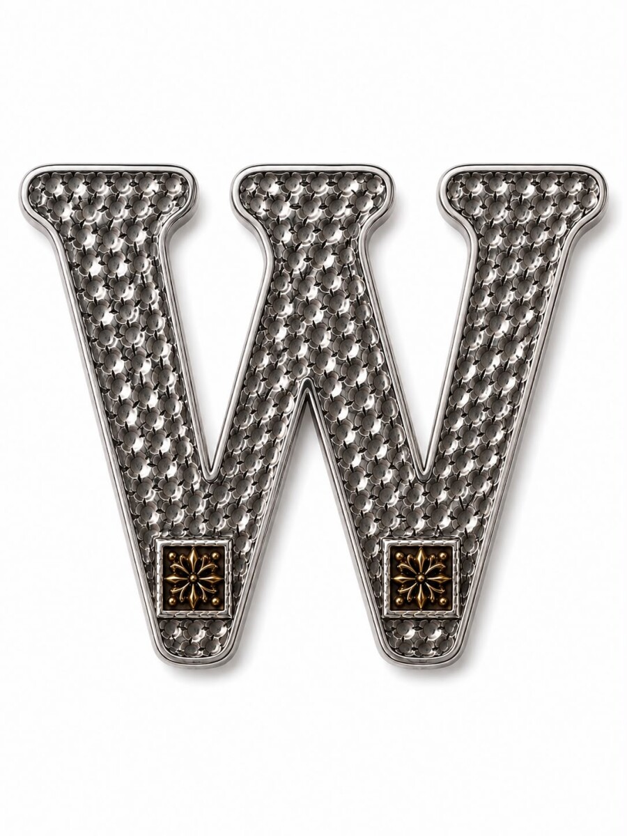 Letras Plata y Oro - W 