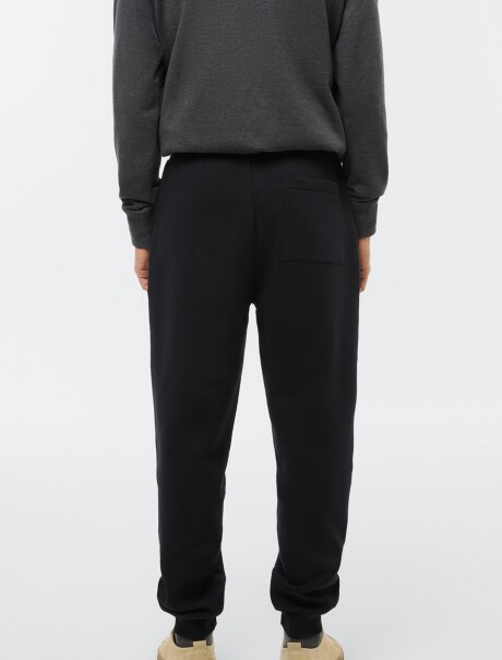 PANTALÓN BABUCHA MASCULINO CON FELPA NEGRO