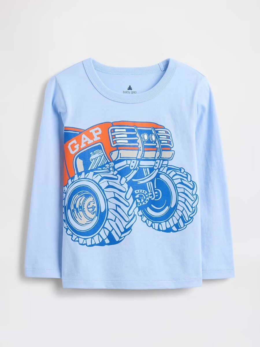 Remera Gráfico Toddler Niño - Wind Blue 