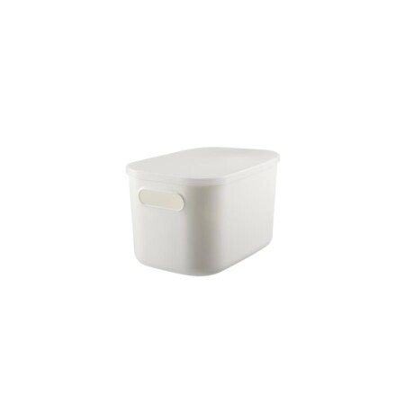 CAJA CESTO ORGANIZADOR 8 LITROS 26X18,2X16,3CM GRIS