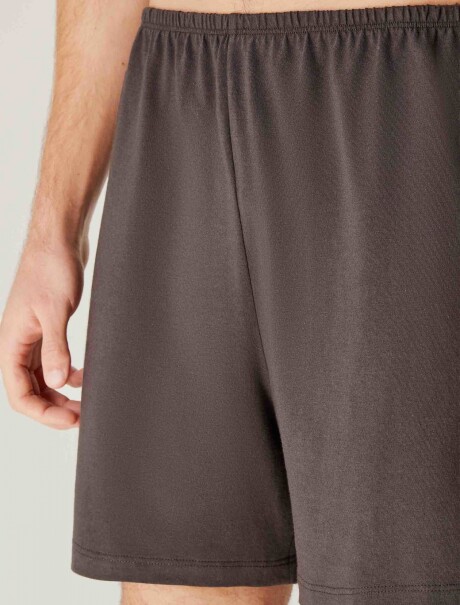 PIJAMA MASCULINO CON SHORT GRIS