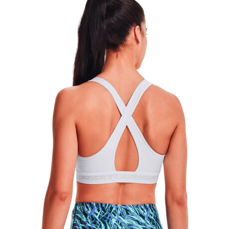 TOP UNDER ARMOUR CROSSBACK MID BRA White