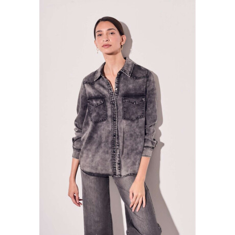 Camisa Denim Gris Gris