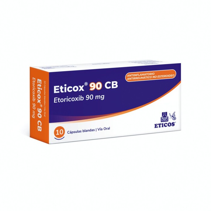ETICOX 90 MG. CB CJ X 10 CAPS. BL. única