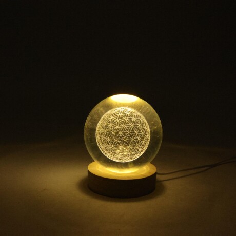 LÁMPARA VELADORA 3D DISEÑO MANDALA BASE DE MADERA 8"" LÁMPARA VELADORA 3D DISEÑO MANDALA BASE DE MADERA 8""