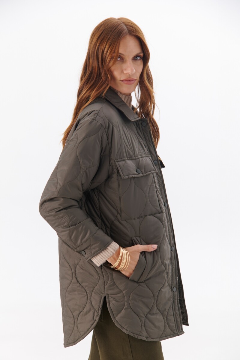 CHAQUETON MATELASSE VERDE