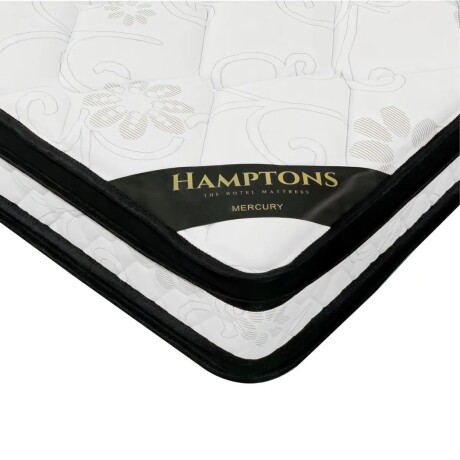 Sommier plaza y media Hamptons Mercury Negro