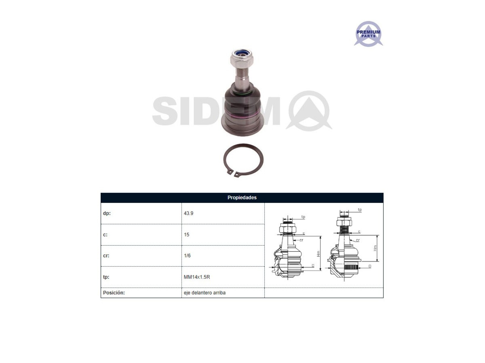 Rotula Del Toyota Hilux 04-25 Der/Izq 