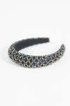 Vincha diadema mostacillas vidrio multicolor