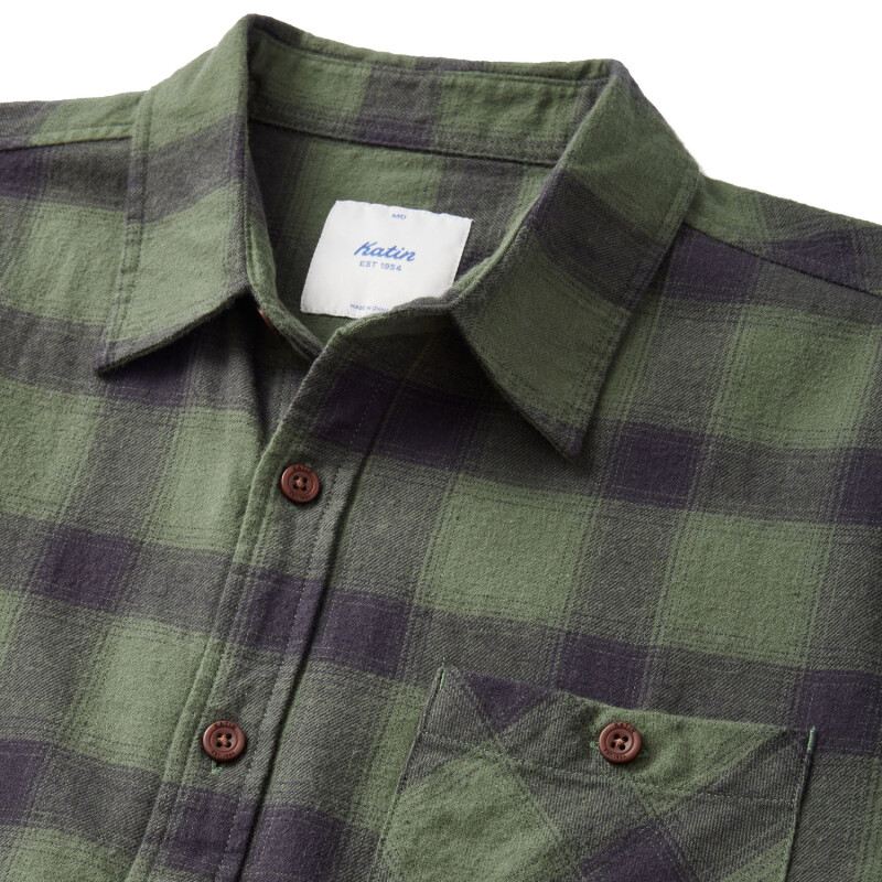 Camisa Katin Derek Flannel - Verde Camisa Katin Derek Flannel - Verde