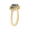 Anillo Borealis en oro 18k con zafiros y brillantes. Anillo Borealis en oro 18k con zafiros y brillantes.