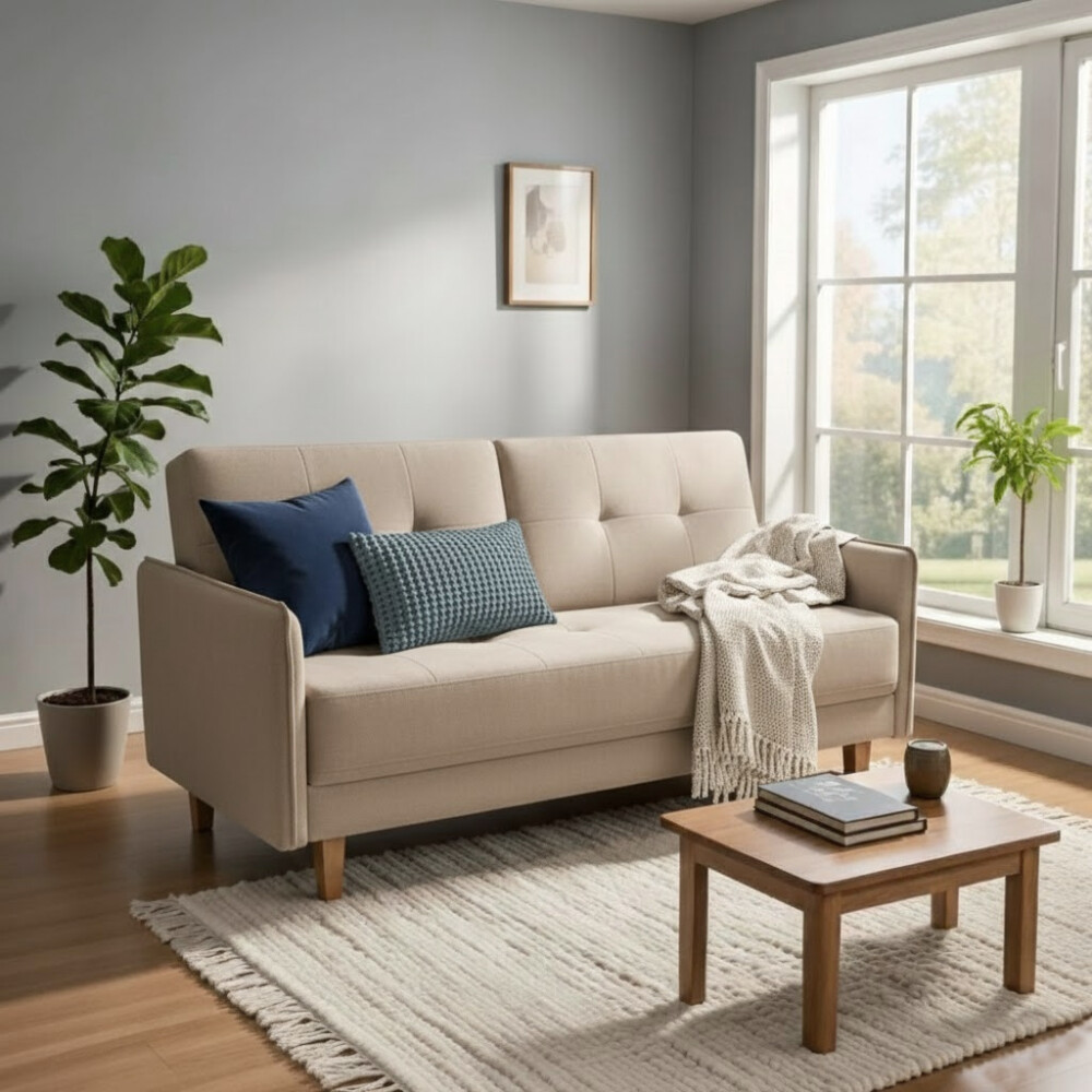 SILLÓN - SOFA CAMA COLOR BEIGE