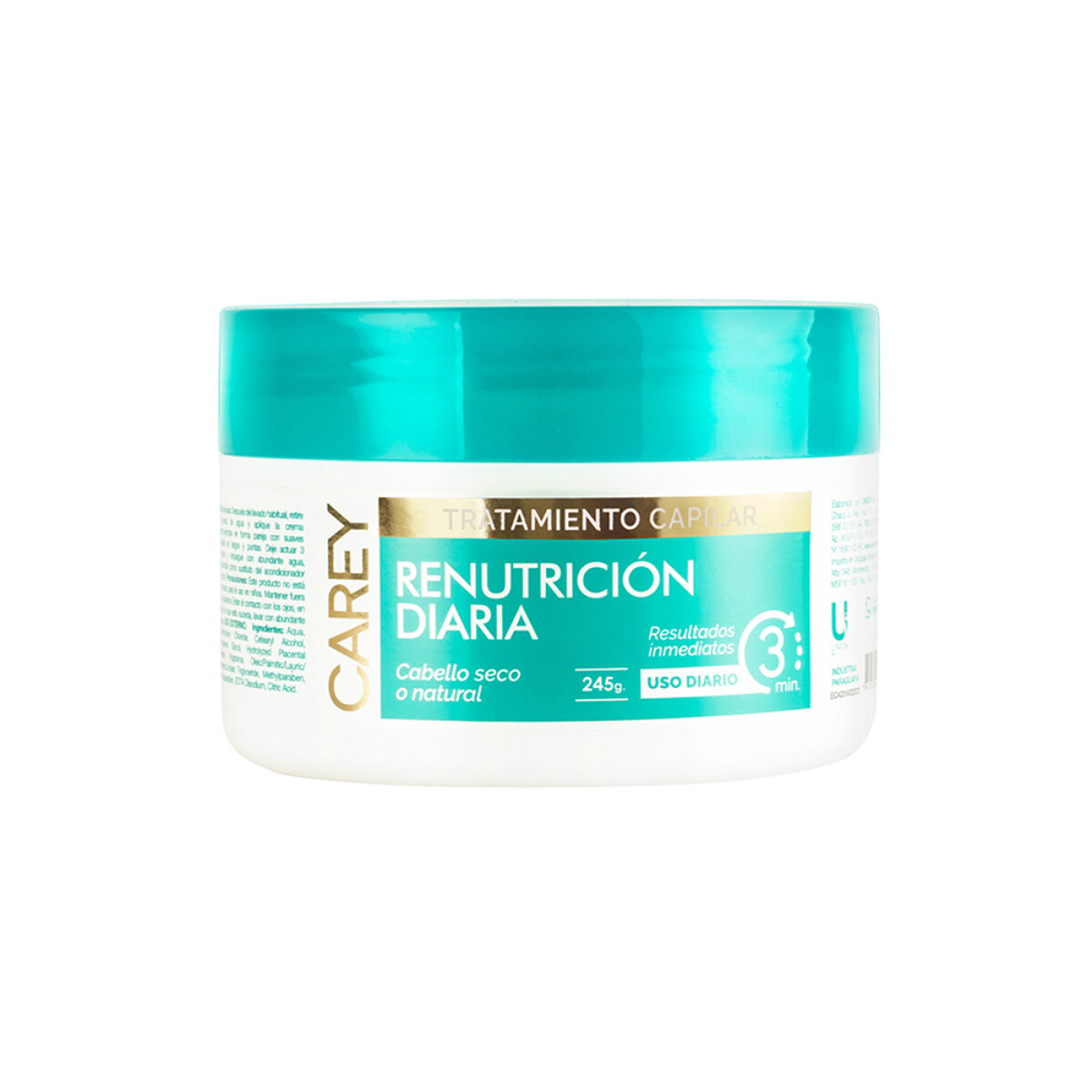 Carey tratamiento capilar uso diario 245 g - Renutrición diaria cabello seco 
